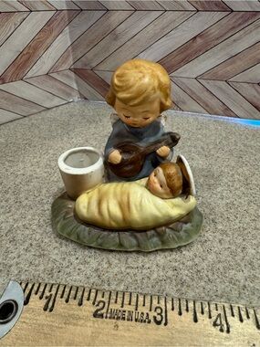 1963 Holt Howard Angel and Baby Jesus candle holder